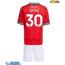 Manchester United Benjamin Sesko #30 Replica Home Minikit 2025-26 Short Sleeve (+ pants)